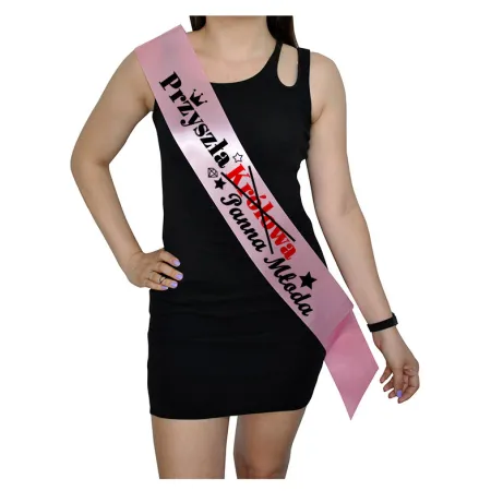 Szarfa RÓŻOWA Wieczór Panieński Przyszła Panna Młoda